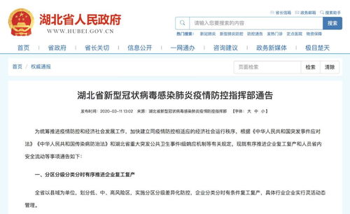 我们正在等待发令枪响 湖北省这些企业可以复工啦